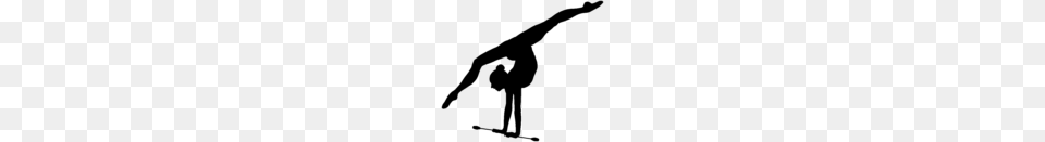 Gymnastics Clipart Leap Clip Art, Gray Png