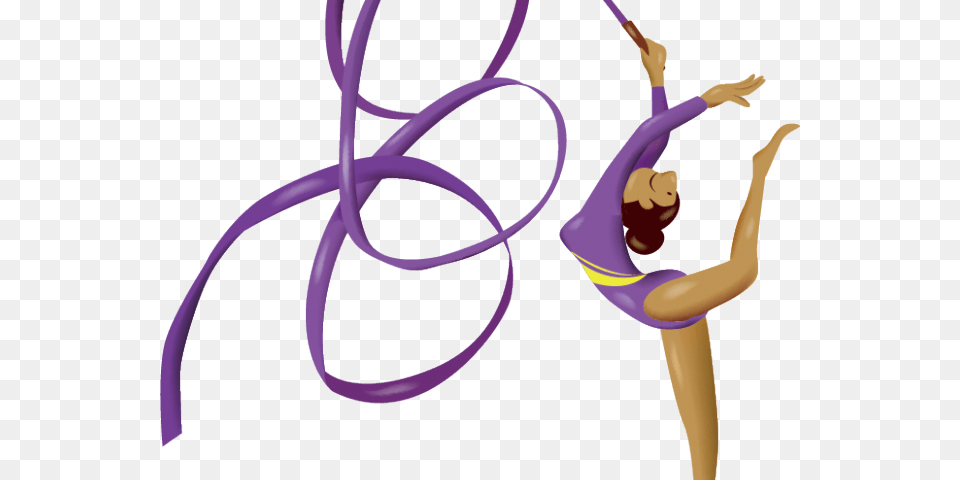Gymnastics Clipart Purple Gymnastic Artistic Gym, Acrobatic, Sport, Person, Gymnast Free Png