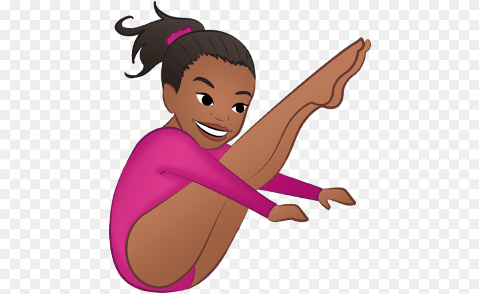 Gymnastics Emoji Girl, Baby, Person, Face, Head Free Png