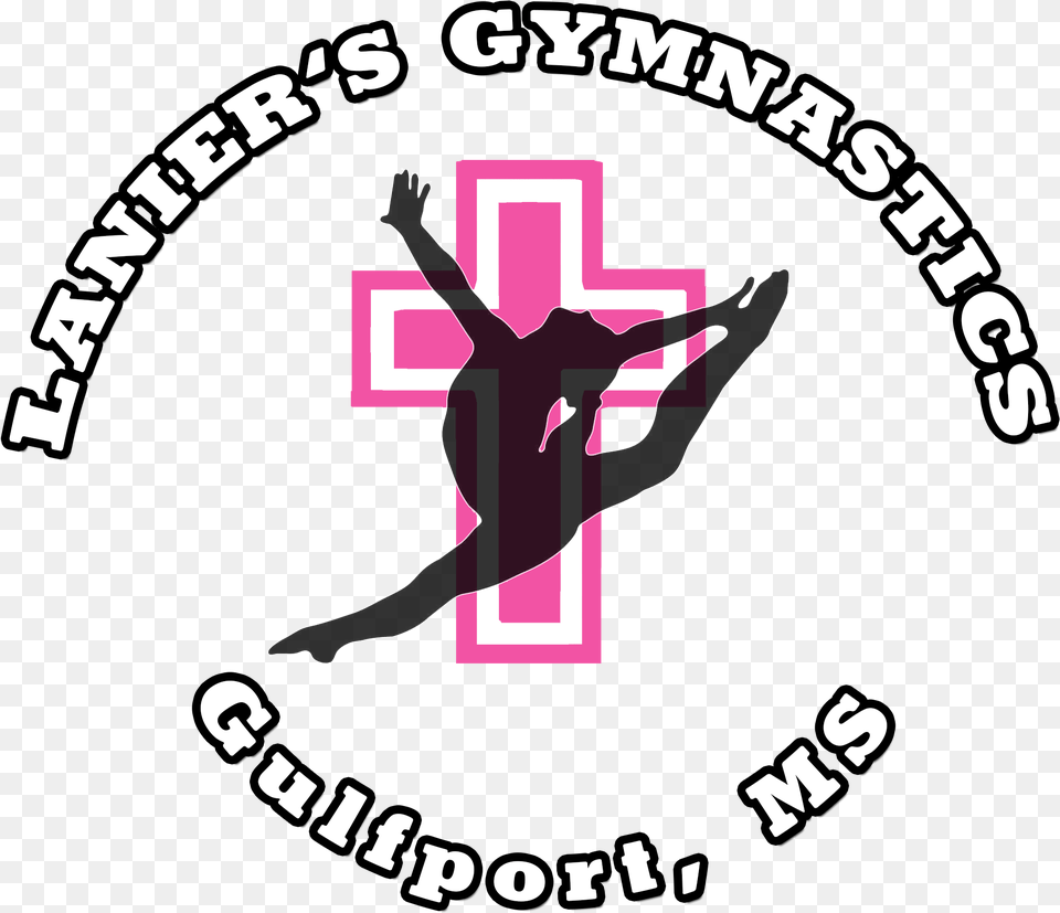 Gymnastics Gymnast Silhouette, Cross, Symbol, Logo, Dancing Free Png
