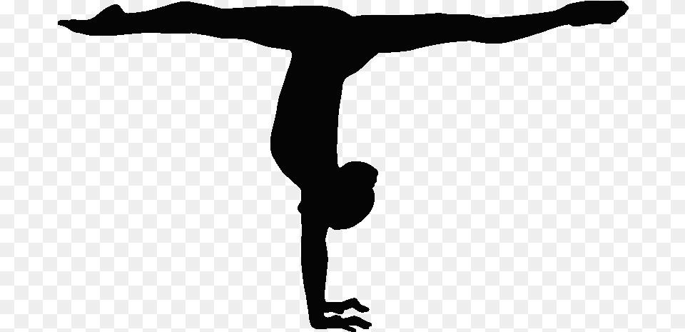 Gymnastics Handstand Balance Beam Split Sport Gymnastics Shadow, Dancing, Leisure Activities, Person Png Image