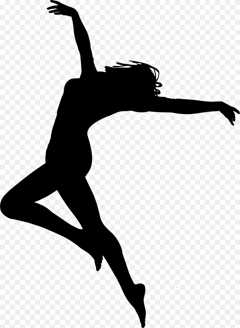Gymnastics Silhouette Clip Art, Gray Free Png