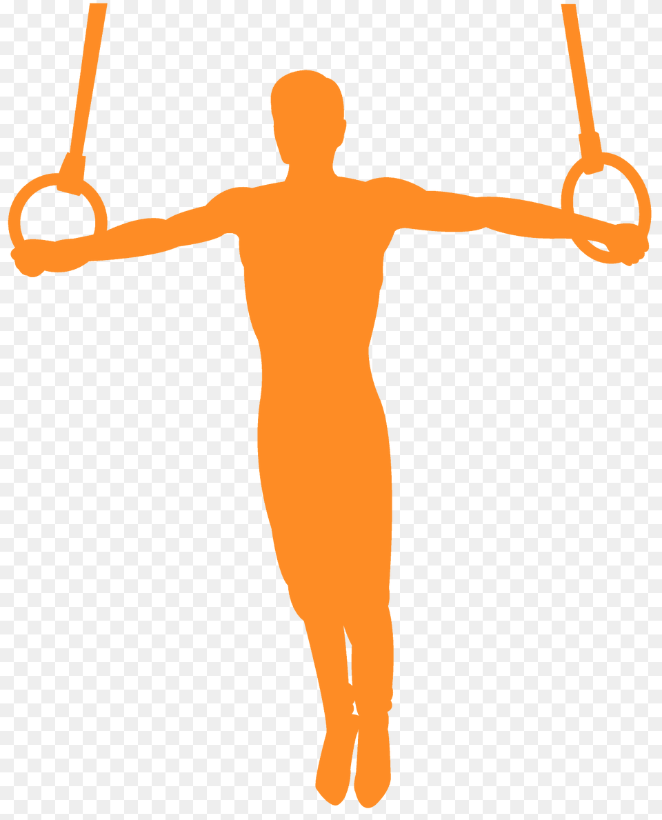 Gymnastics Still Rings Silhouette, Person, Head Free Png Download