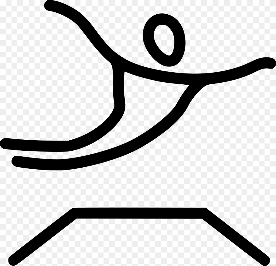Gymnastics Trampoline, Stencil, Bow, Weapon Png Image