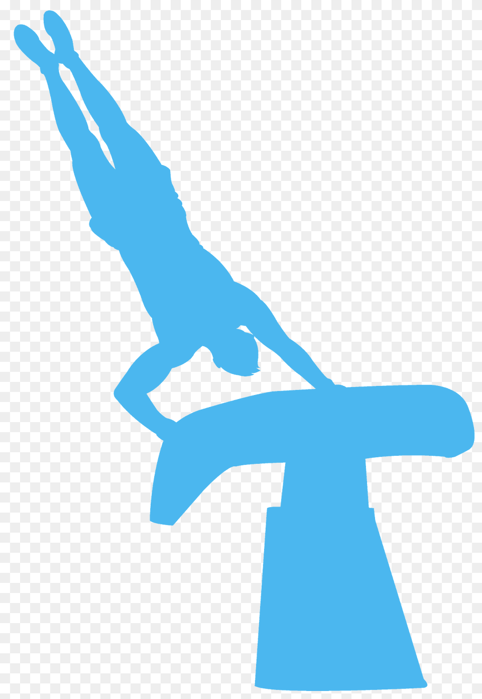 Gymnastics Vault Silhouette, Person Free Png