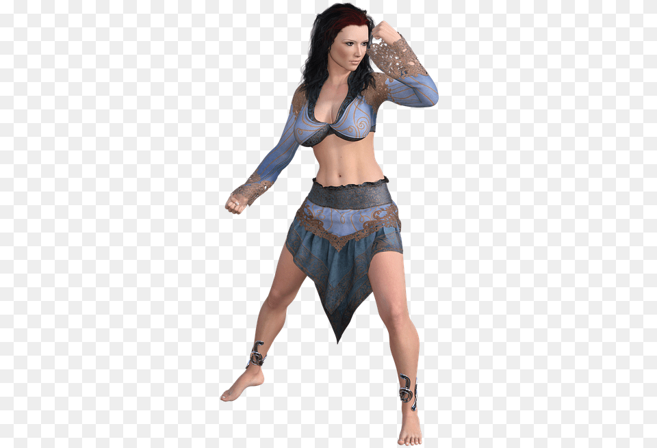 Gypsy Fight Cgi Women Model 3d Girl, Dancing, Leisure Activities, Person, Adult Png Image