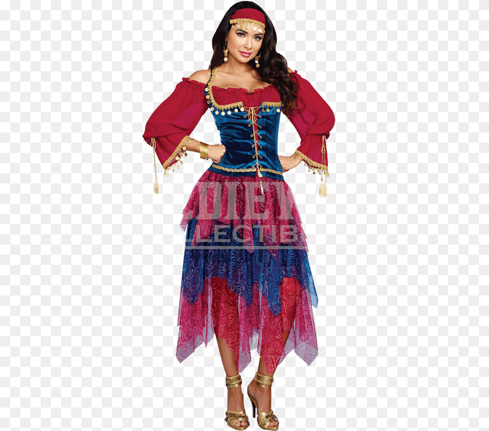 Gypsy Halloween Costume Gypsy Costume, Adult, Person, Woman, Female Free Png Download