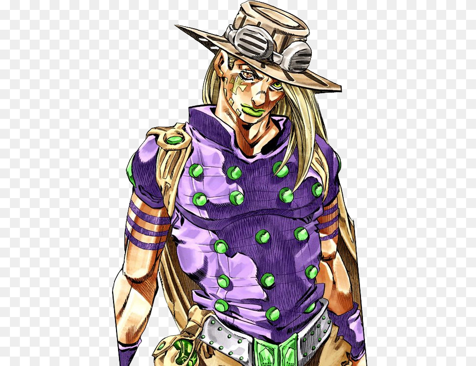 Gyro Zeppeli Steel Ball Run Jojo S Bizarre Adventure Gyro Zeppeli, Publication, Book, Comics, Adult Png Image