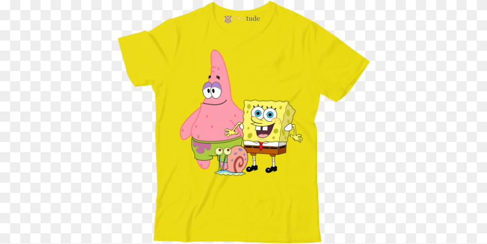 H 750 Yellow Spongebob, Clothing, T-shirt, Shirt Free Png Download