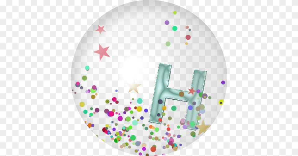 H Confetti Marbles Confetti, Number, Symbol, Text Png Image