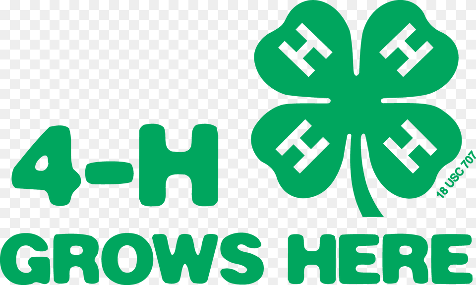 H Grows Here Color Public Speaking 4 H, Green, First Aid, Logo, Recycling Symbol Free Transparent Png