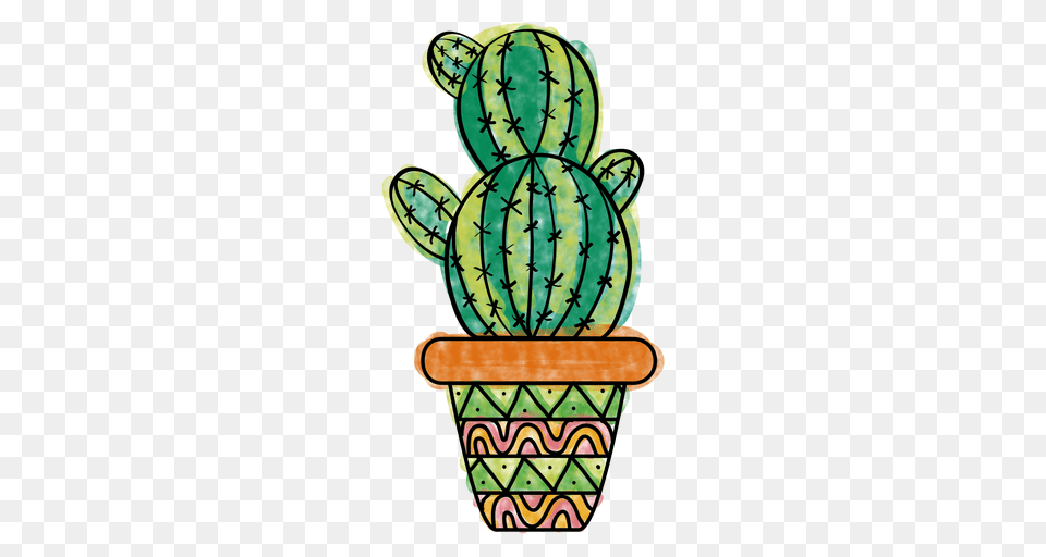 H In Cactus Cactus Pot, Plant Free Transparent Png