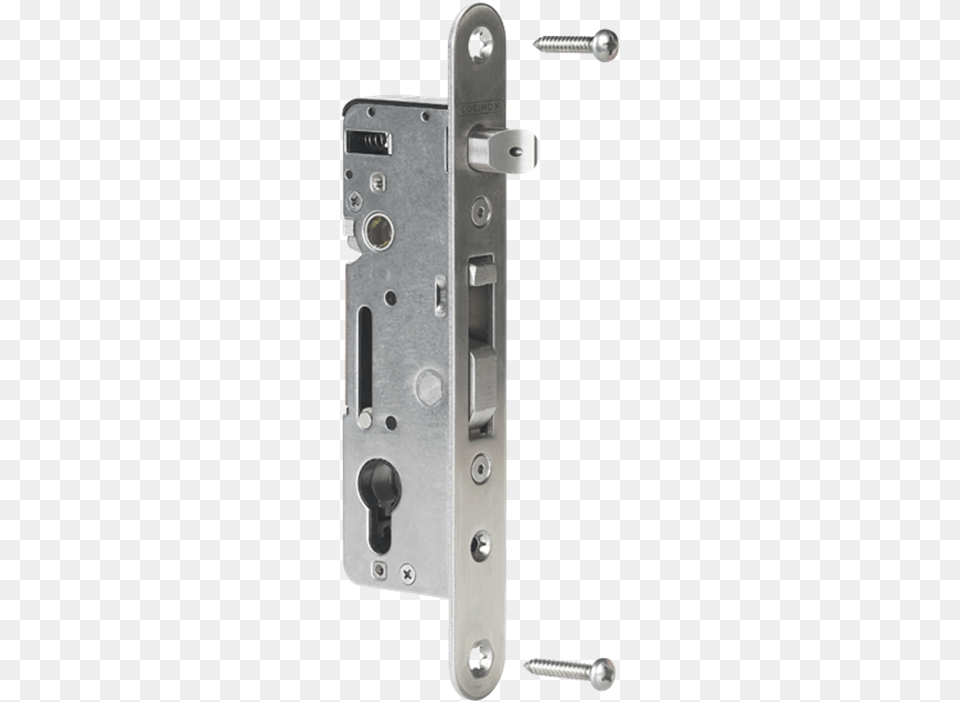H Metal 8 Locinox Hybrid Metal Gate Insert Lock 35mm Backset, Handle, Machine, Screw Free Png