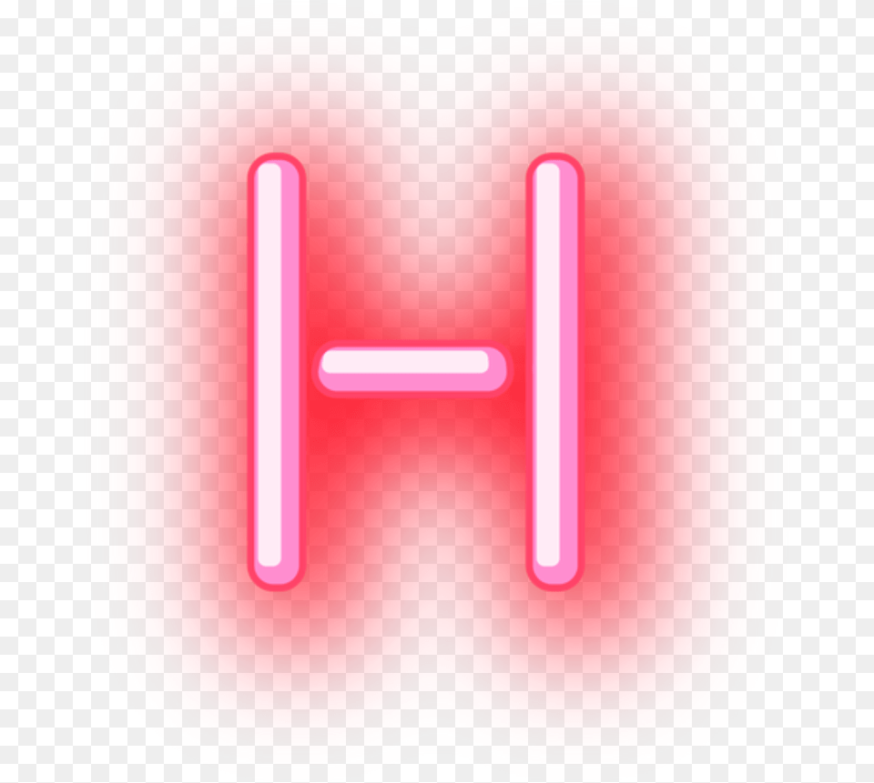 H Neon Letter Sticker By Stickers Transparent Neon Letters, Light Free Png Download