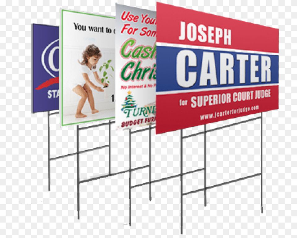 H Stake Yard Sign, Advertisement, Child, Female, Girl Png Image