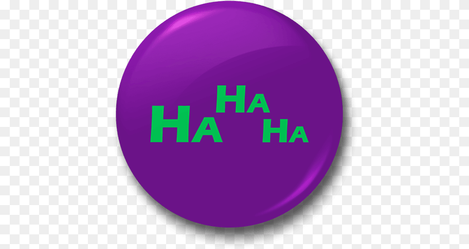 Ha Ha Ha Badge Circle, Symbol, Logo, Purple, Sphere Png Image