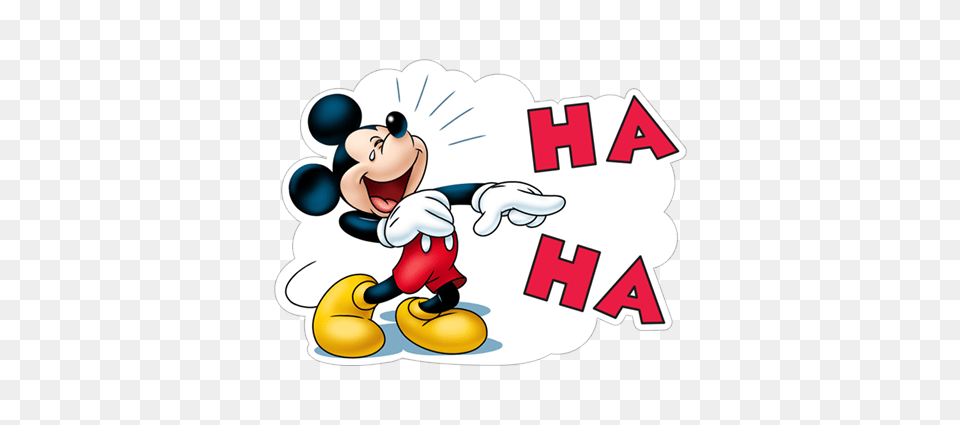 Ha Haha Laugh Lol Mickey Mickey Mouse Animated Stickers Free Png