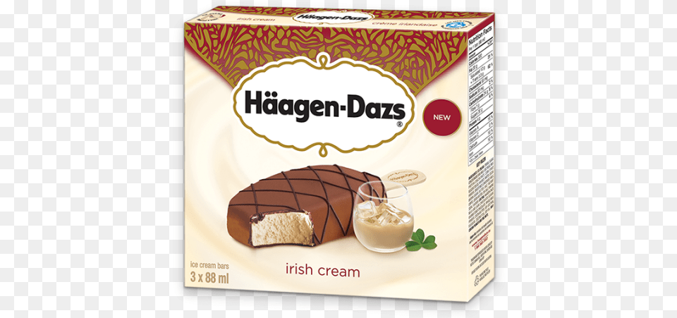 Haagen Dazs Ice Cream Bar Vanilla Milk Chocolate, Dairy, Food, Beverage, Dessert Png Image