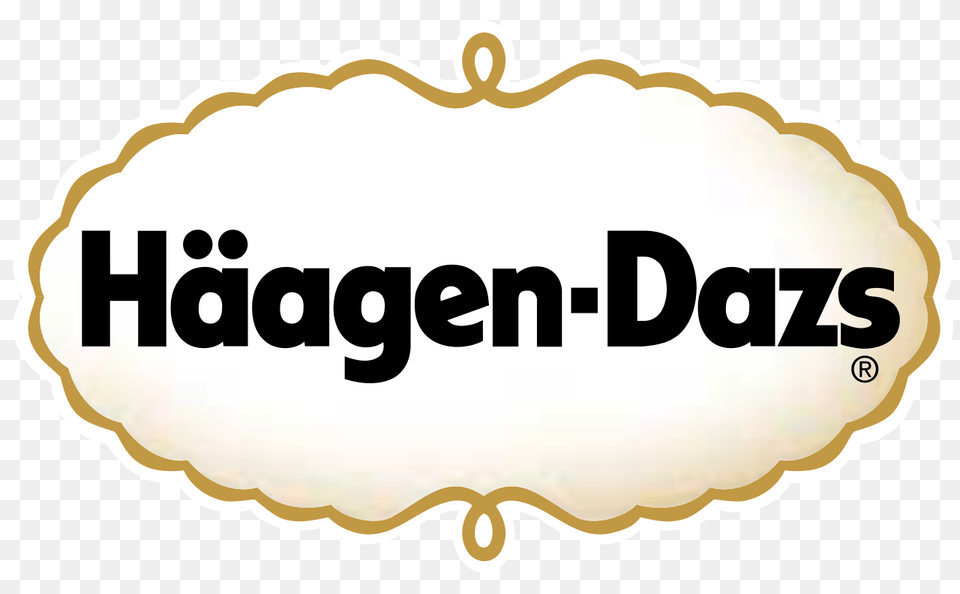 Haagen Dazs Ice Cream Haagen Dazs Brand Logo, Oval, Sticker, Text Png