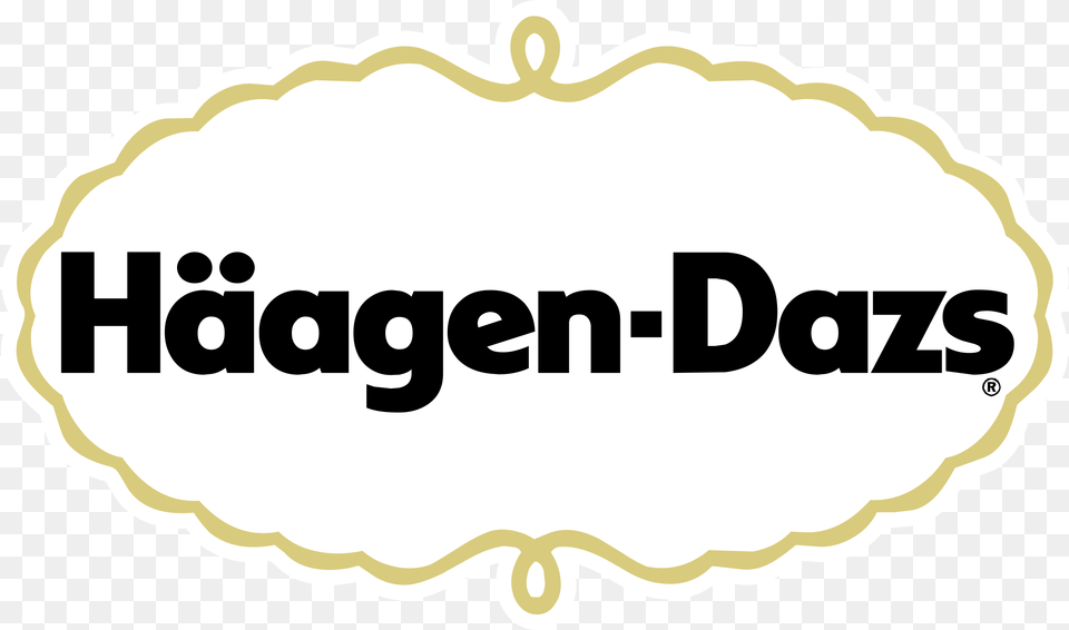 Haagen Dazs Logo Transparent Haagen Dazs Logo, Sticker, Oval, Text Free Png Download