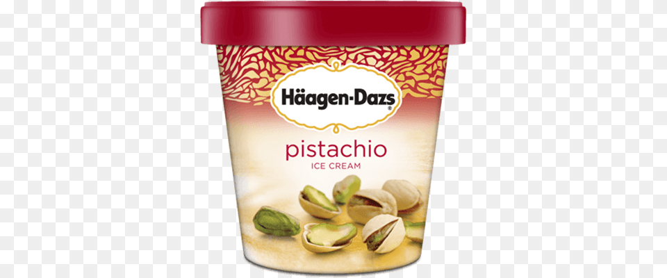 Haagen Dazs Pint Pistachio Hagen Daz Ice Cream Vanilla, Food, Nut, Plant, Produce Free Png