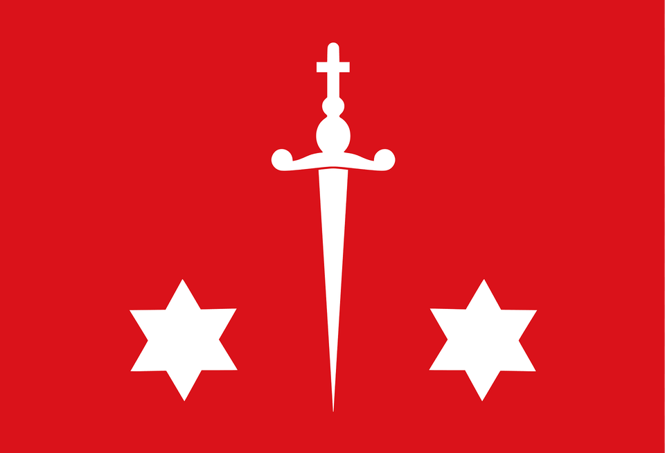 Haarlem Vlag Onofficieel Clipart, Sword, Weapon, Symbol, Blade Free Transparent Png