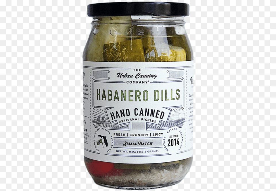 Habanerodills Pickled Cucumber, Food, Relish, Pickle, Can Free Png