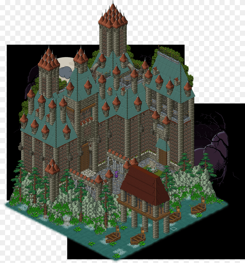 Habbo Castle, Neighborhood, Architecture, Building, City Png Image