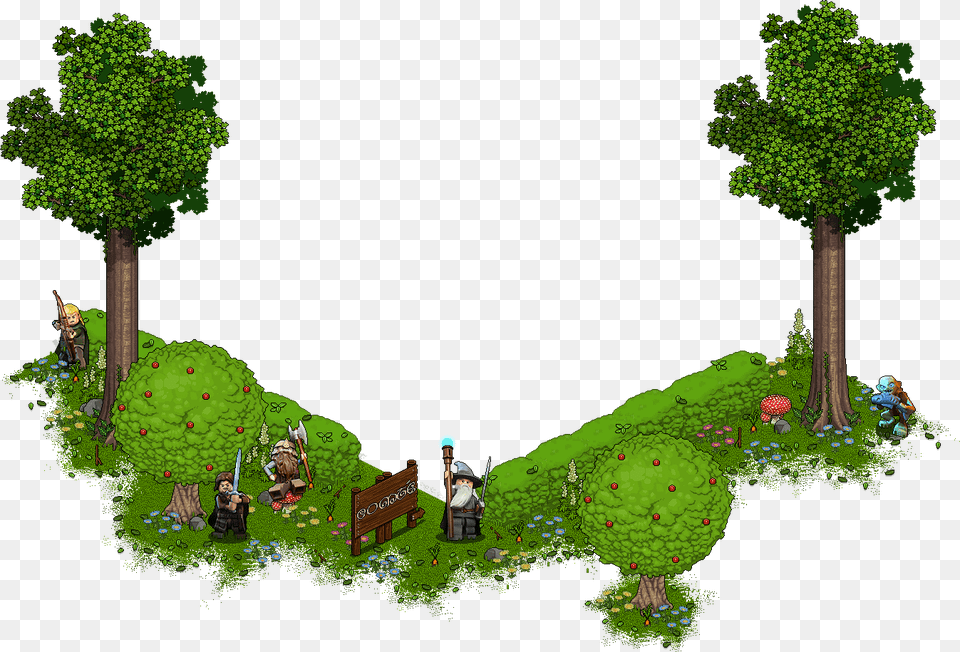 Habbo Lord Of The Rings, Fence, Outdoors, Nature, Plant Png