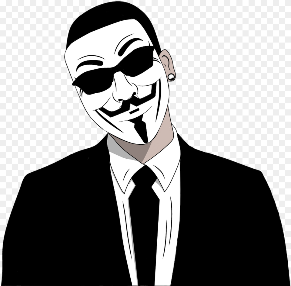 Hacker Anonymous Anonymous, Stencil, Woman, Person, Female Free Png Download