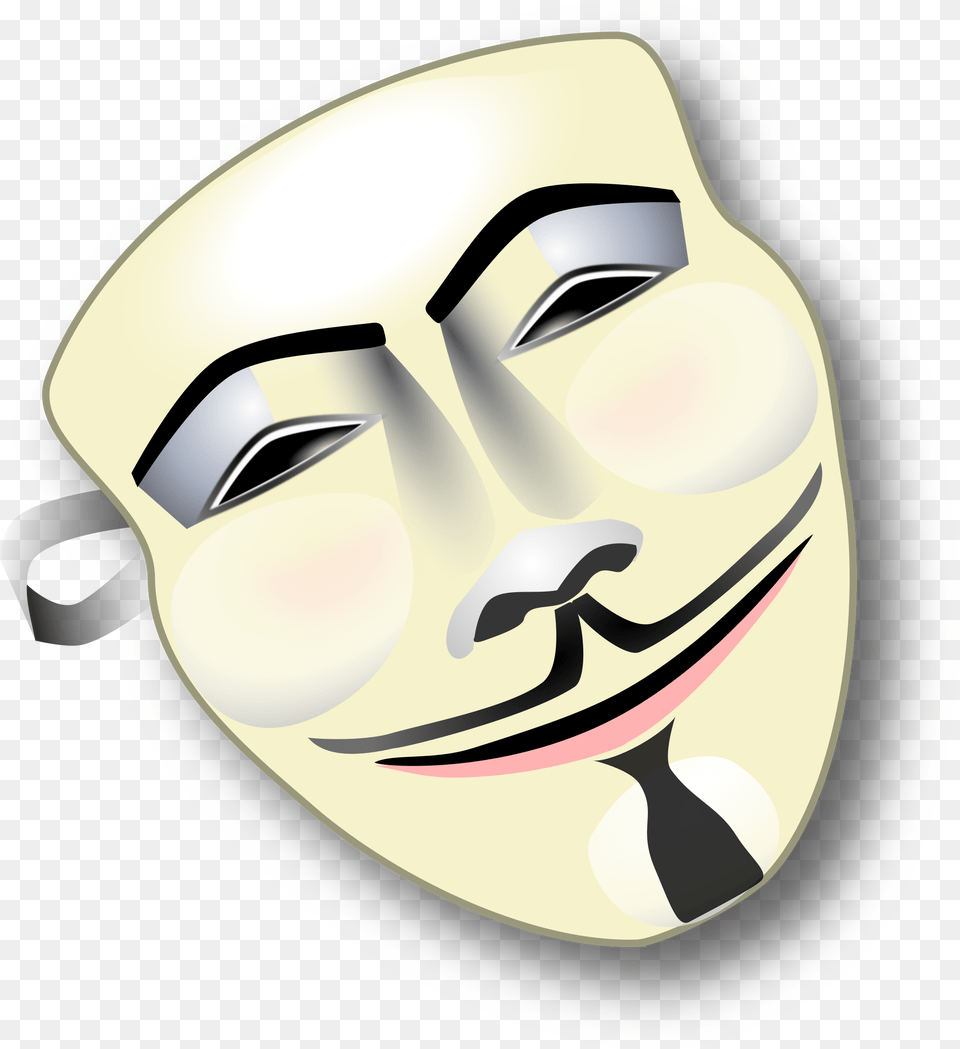 Hacker Clipart Guy Fawkes Mask Anonymous Mask Color Navy Fit Type Youth Size, Clothing, Hardhat, Helmet Free Png Download