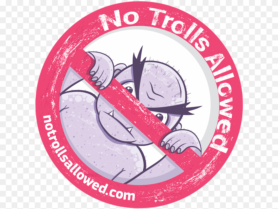 Hackercamp No Trolls Allowed Illustration, Sticker, Disk, Logo Png