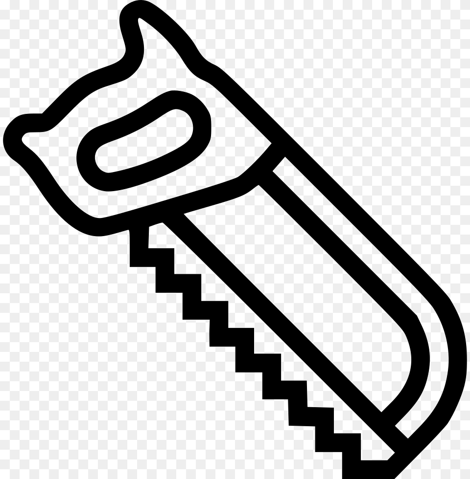 Hacksaw Saw Svg Icon Download Black And White Clip Art Hack Saw, Device, Bow, Weapon, Handsaw Free Png