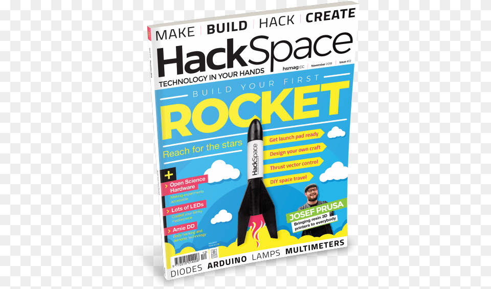 Hackspace Magazine Hackerspace, Publication, Adult, Person, Man Free Png Download