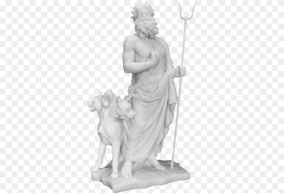 Hades With Cerberus Statue Hades Roman God Sculpture, Adult, Wedding, Person, Female Free Png