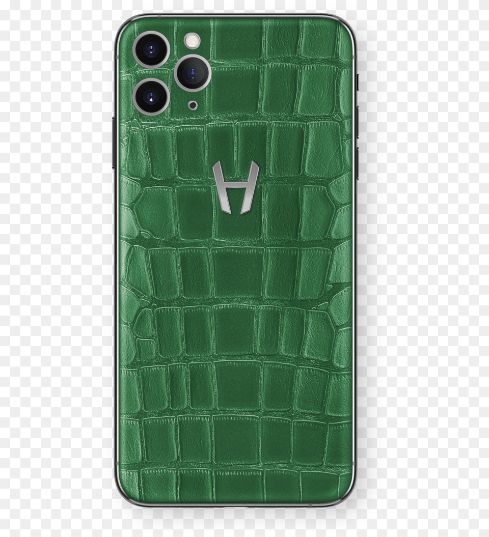 Hadoro Iphone 11 Pro Signature Alligator Stainless Steel Green Smartphone, Electronics, Mobile Phone, Phone, Accessories Png