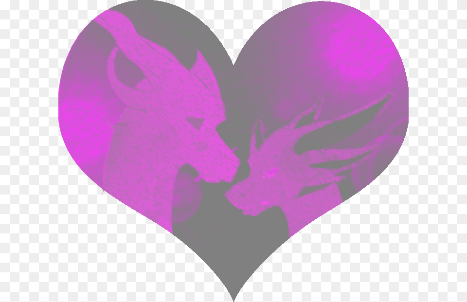 Hados X Lyn Chalk Amp Charcoal Heart, Purple, Art, Person Free Transparent Png