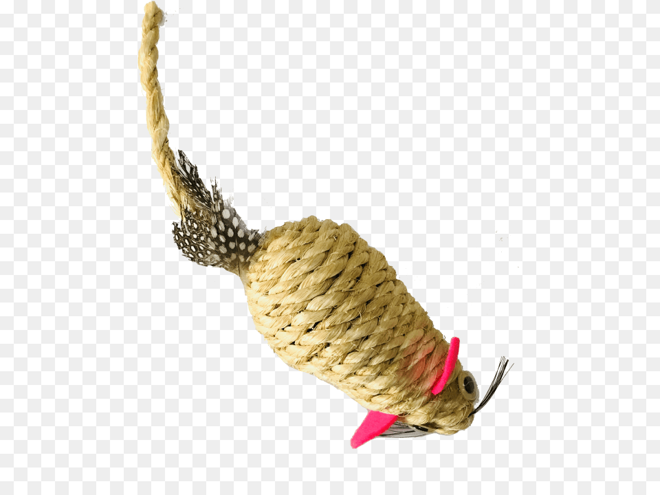 Hagen Crazy Claws Sisal Rope Mouse With Feather Cat Feather Cat Toy, Electronics, Hardware, Animal, Bird Free Png