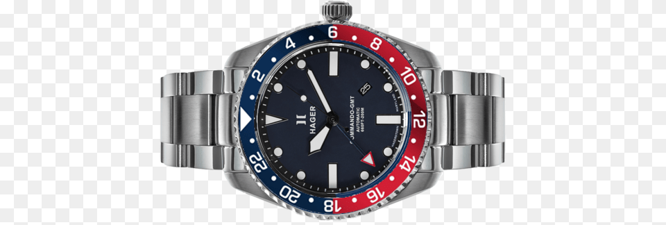Hager Pepsi Gmt 40mm Parnis Gmt Automatic Men Watch Sapphire Rotating, Arm, Body Part, Person, Wristwatch Png