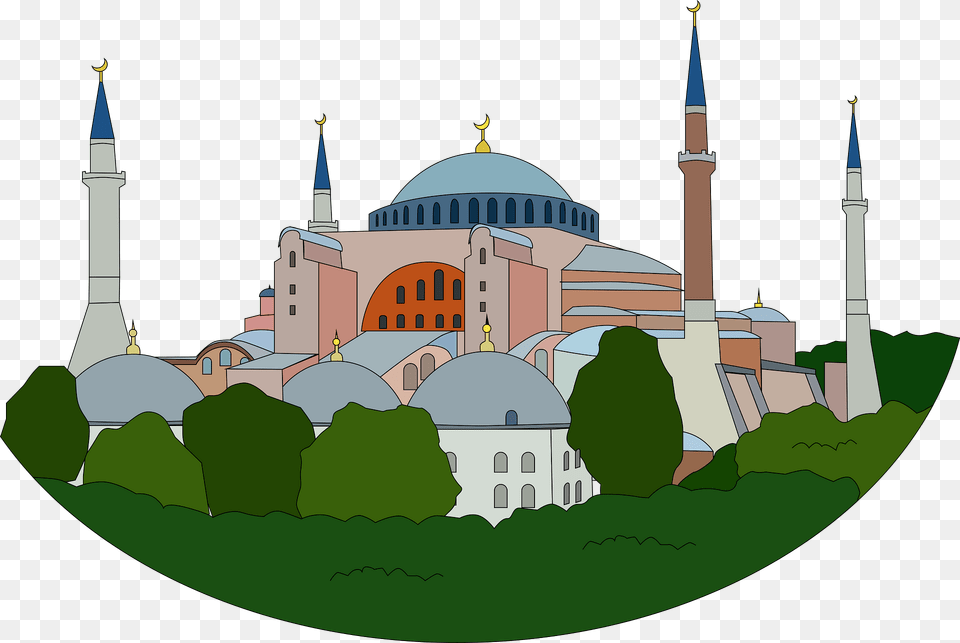 Hagia Sophia Clipart, Architecture, Building, Dome, Person Png Image