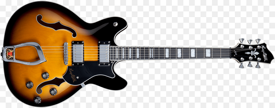 Hagstrom Viking Black, Bass Guitar, Guitar, Musical Instrument Png Image