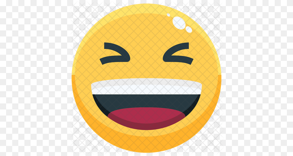 Haha Emoji Icon Of Flat Style Smiley, Logo Png