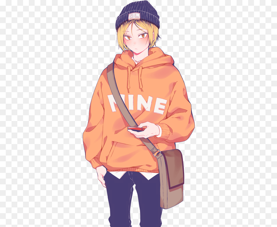 Haikyuu Clipart Kenma Kenma Cute, Clothing, Coat, Publication, Person Png