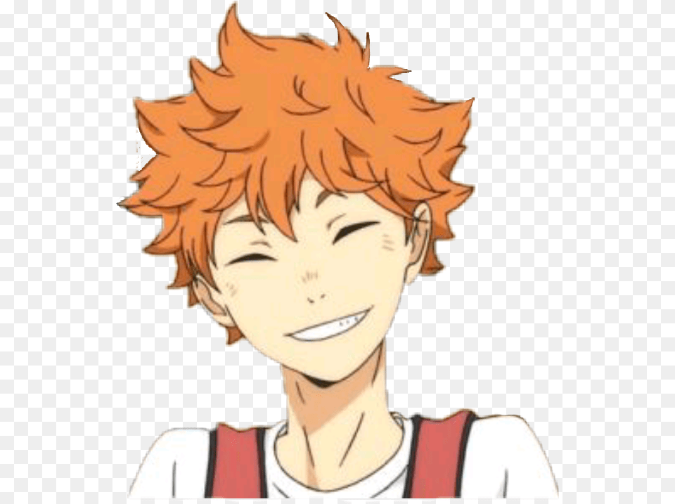 Haikyuu Hinata Orange Hair Dude Anime, Publication, Book, Comics, Adult Free Png