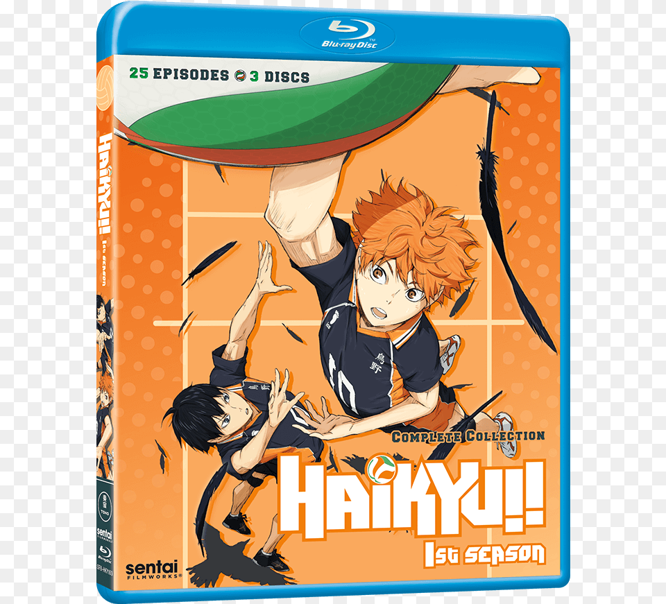 Haikyuu Season 2 Blu Ray, Book, Comics, Publication, Person Free Png