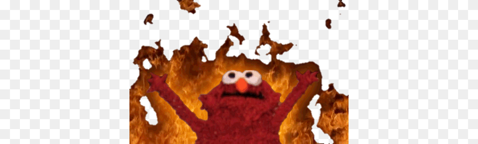 Hail Satan Elmo, Bonfire, Fire, Flame Free Transparent Png