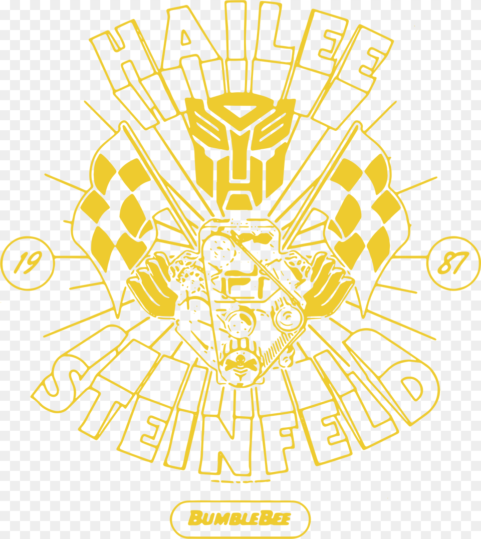 Hailee Steinfeld Bumblebee Transformers New Small Promo, Emblem, Symbol, Logo Png