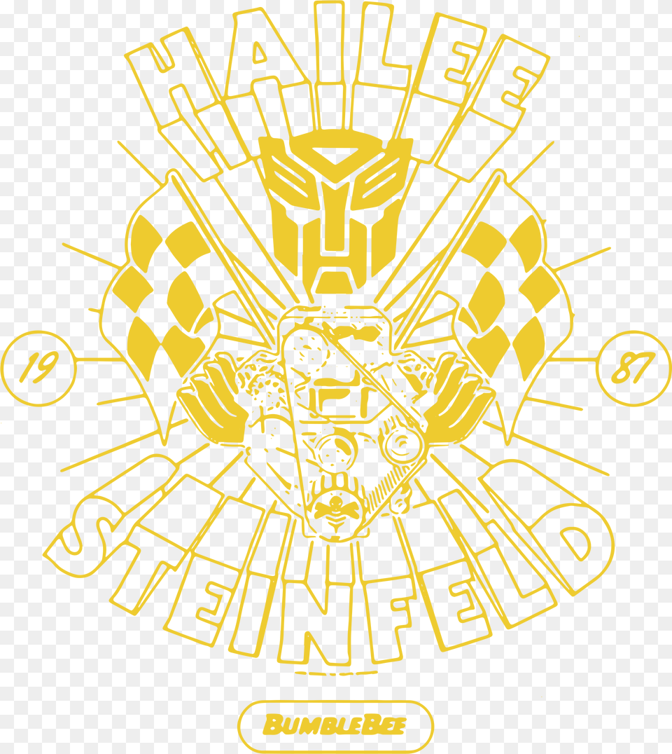 Hailee Steinfeld Bumblebee Transformers New Small Promo Emblem, Symbol, Logo Png