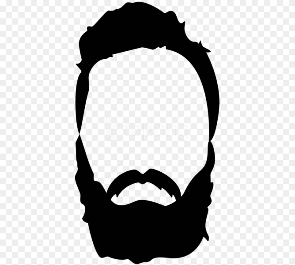 Hair Beard Mustache Clipart Photo Beard And Mustache Clipart, Face, Head, Person, Stencil Free Png