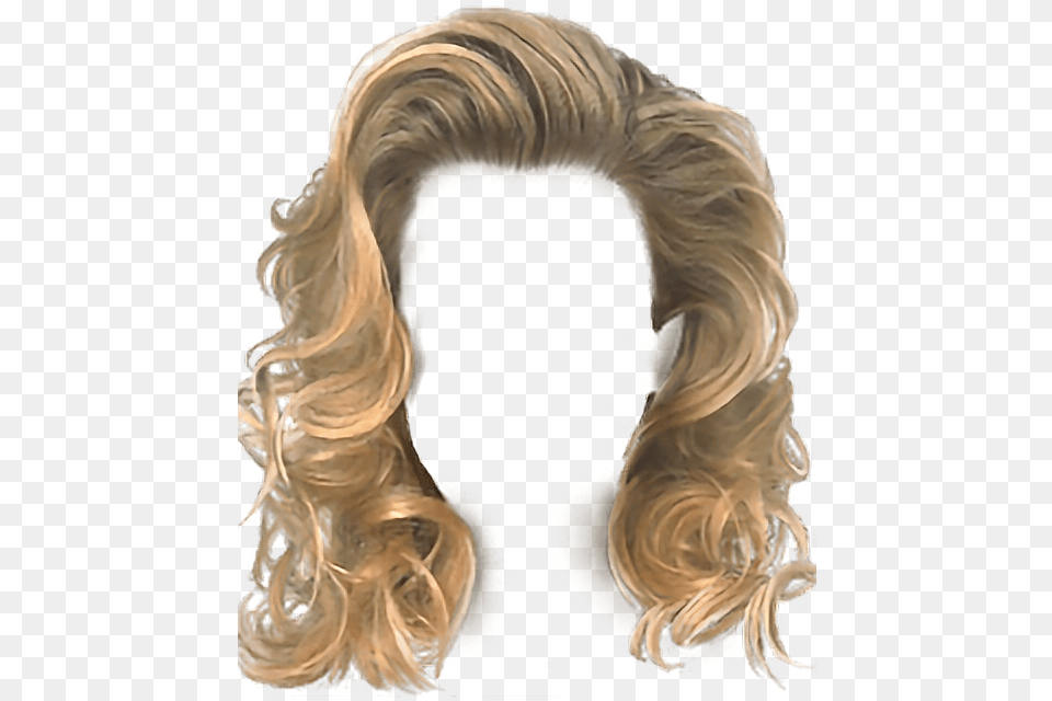 Hair Blonde Curls Retro Freetoedit Curly Blonde Hair, Adult, Female, Person, Woman Free Png